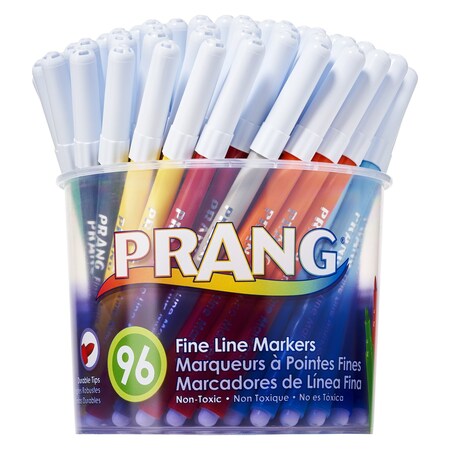 Prang Classic Art Markers, Assorted Colors, 12 Colors, Classpack X80796